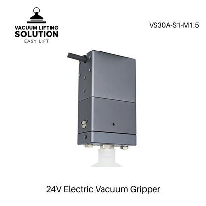 Compact 24V electric vacuum gripper VS30A-S1-M1.5 with integrated suction cup