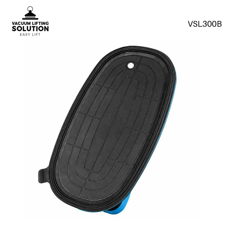 Portable electric vacuum lifter rubber pad with anti-slip groove design