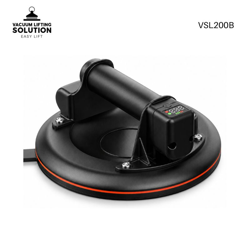 Portable VSL200B electric vacuum lifter with digital control and pressure gauge