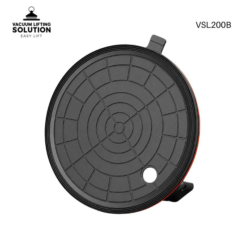 Bottom view of VSL200B vacuum lifter suction pad structure